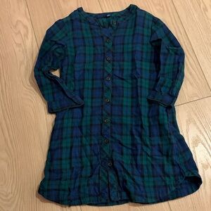 Uniqlo Blue and Green Plaid Shirt